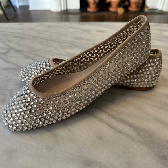 Never worn Mango rhinestone ballet flats size 7 - Picture 3 of 9